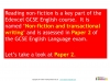 NEW Edexcel GCSE English (9-1) Reading Non-fiction Texts Teaching Resources (slide 2/94)